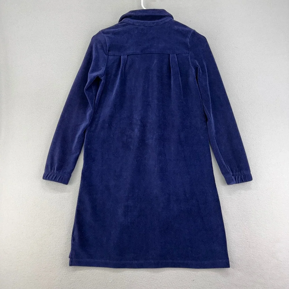 Crewcuts‎ Shirt Dress Girls L Navy Blue Collard Pockets Preppy School Uniform